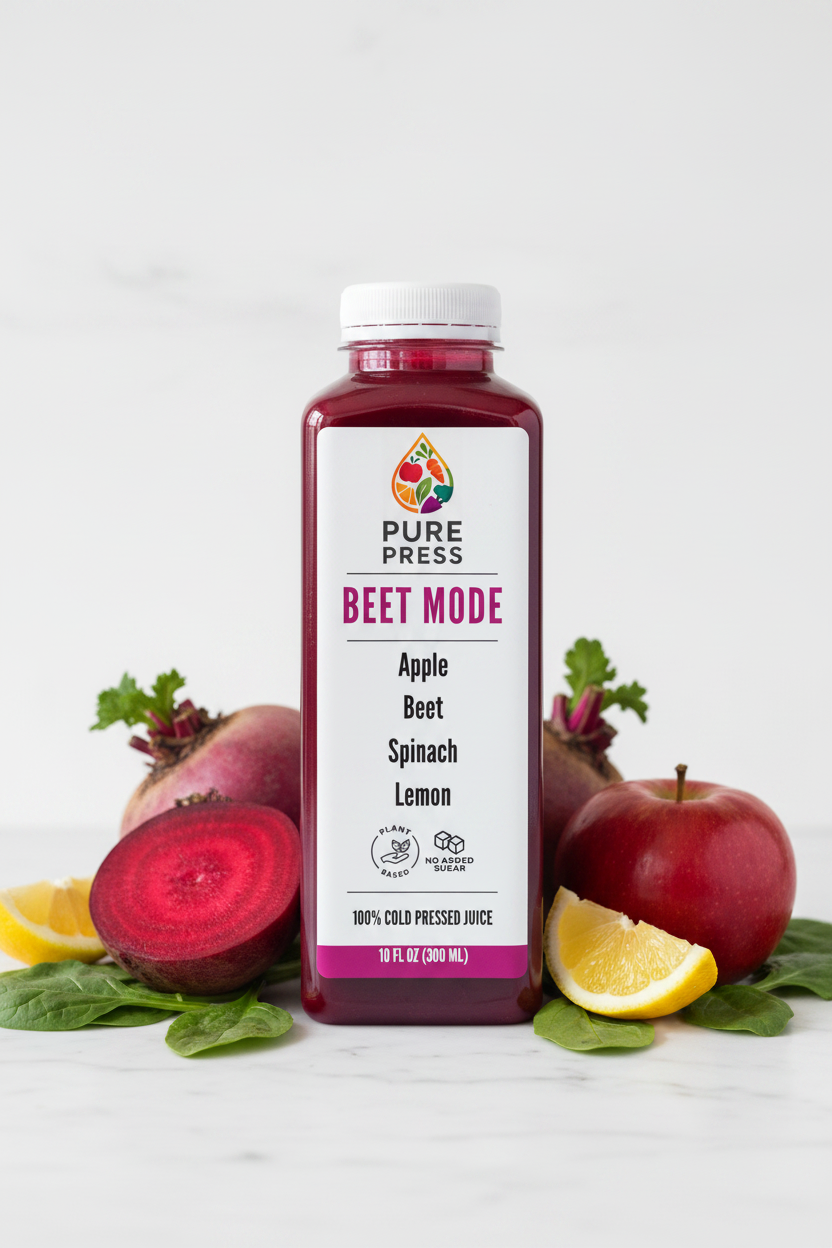 Beet Mode – English Label Wellness Shot