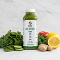 Gut Instinct cold-pressed green juice in a square PET 300ml bottle